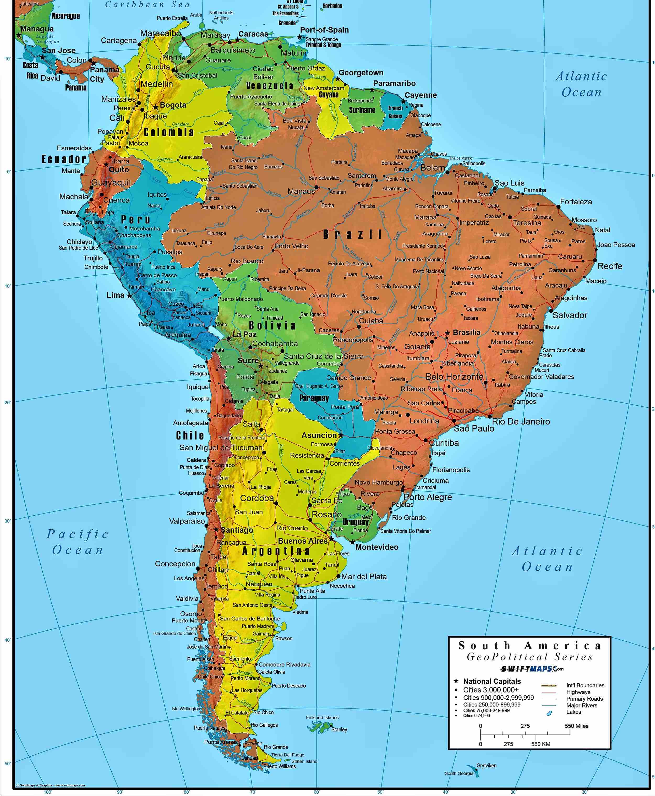 Los Mejores Mapas De Sudamerica Para Imprimir Y Colorear🥇 7881