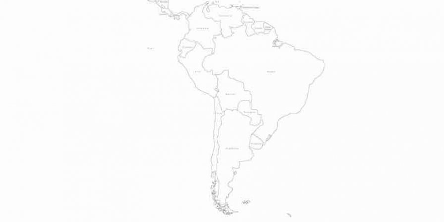 Los Mejores Mapas De Sudamerica Para Imprimir Y Colorear🥇